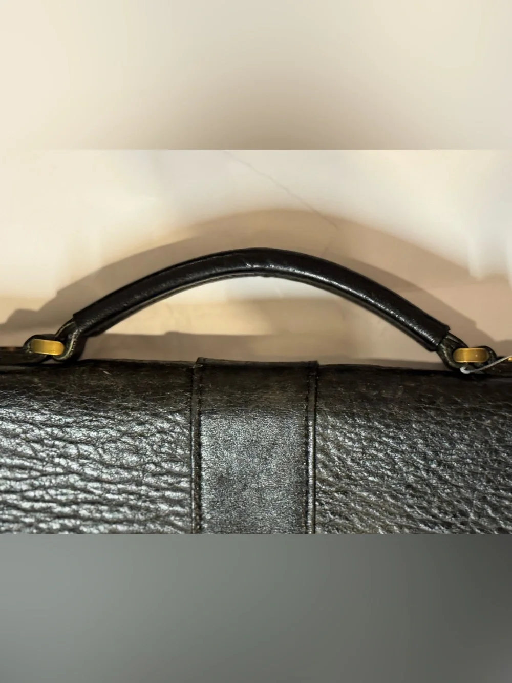 Burberry Black Leather Briefcase
